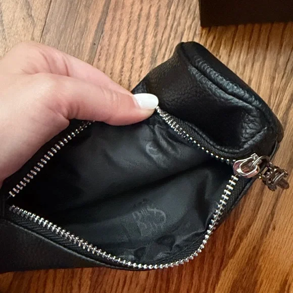 Chrome Hearts Black Leather Pouch with Silver Detail - Picture 4 of 5